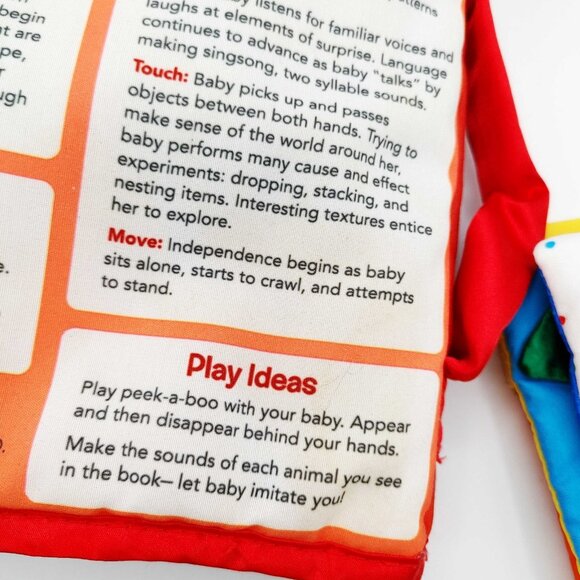 Soft Cloth Baby Books Lot Of 3 My First Scout Talking Book Peek-a-Book Forest - Picture 4 of 7